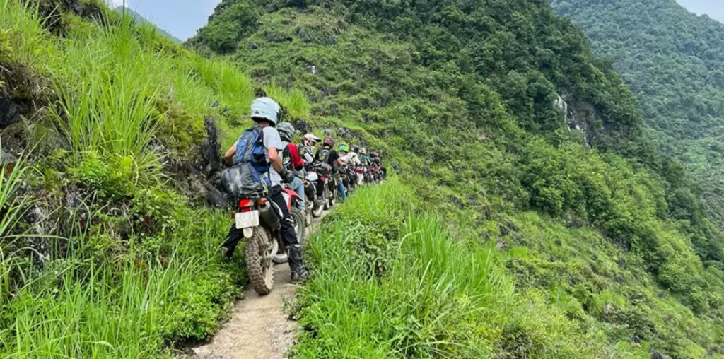 adventure tour vietnam ha giang steep hills offroad