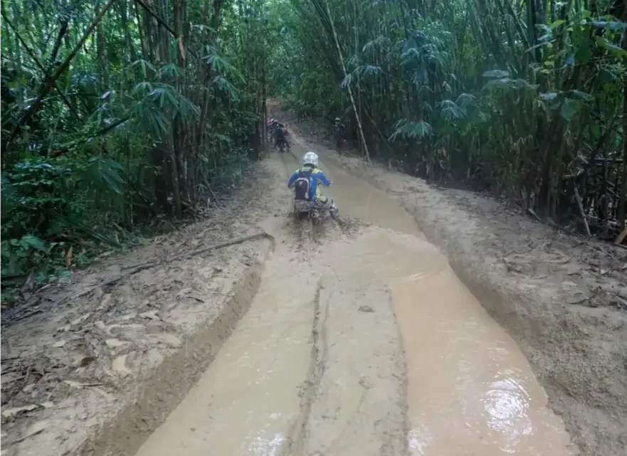 Motorcycle Day Tour Thailand – Pattaya Jungle Enduro Adventure jungle mud