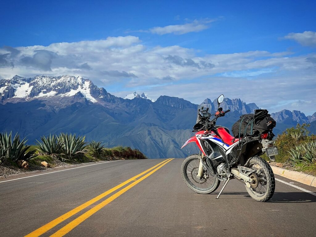 South America peru motorcycle tour view